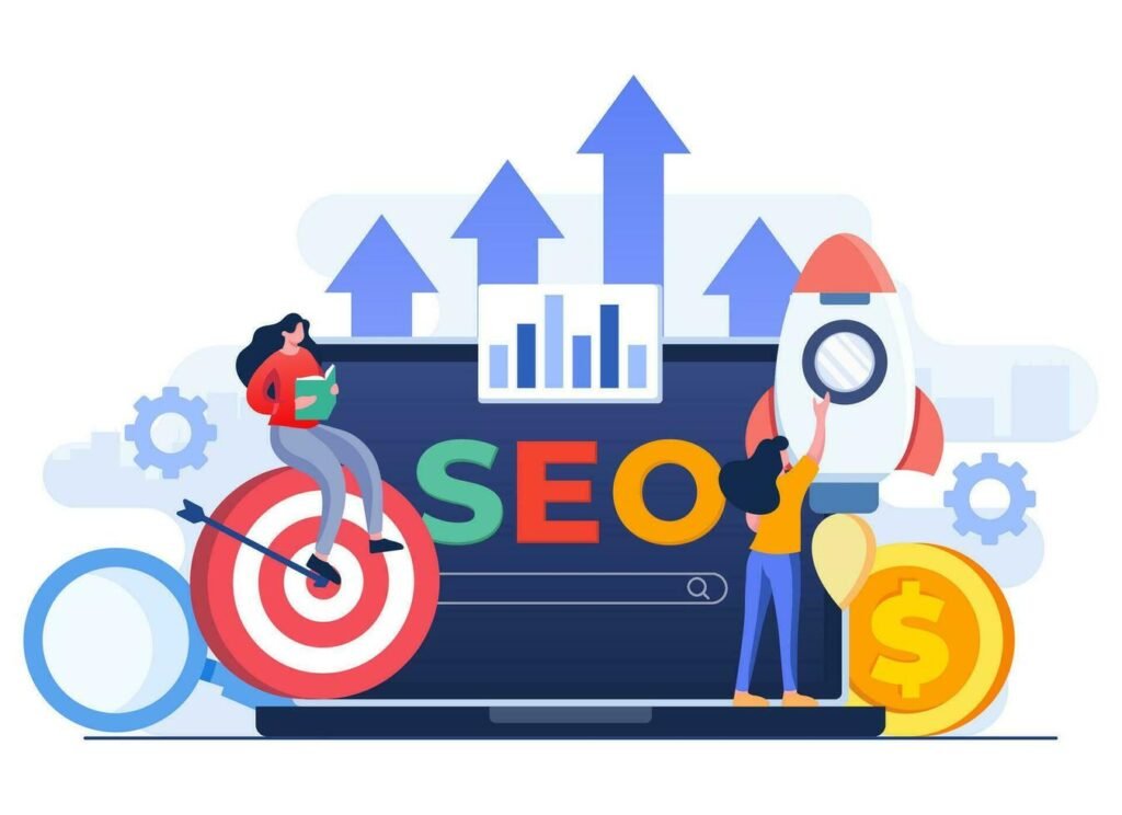 SEO growth marketing illustration