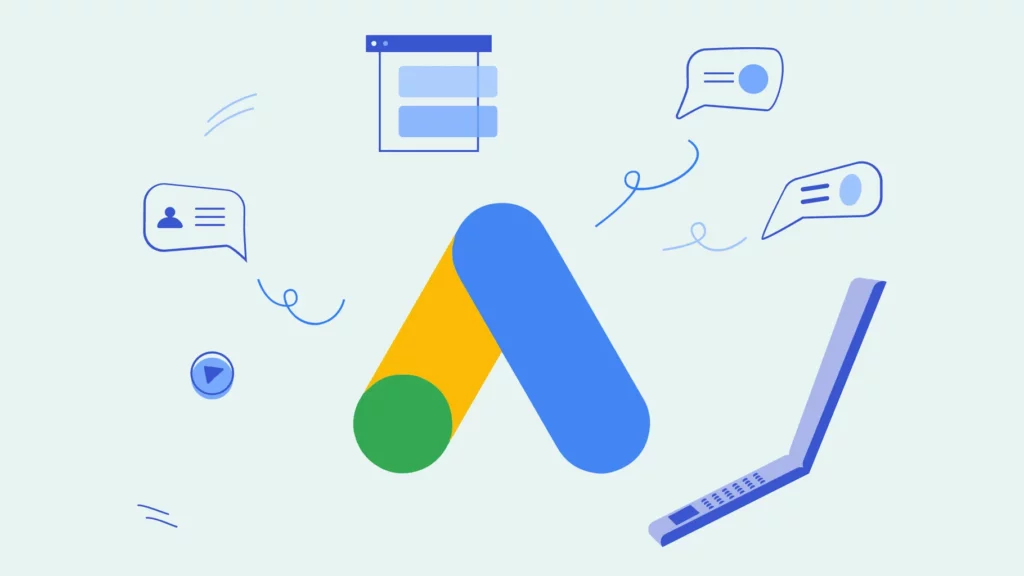 Google Ads logo illustration