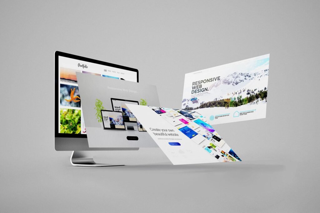 Responsive web design mockups
